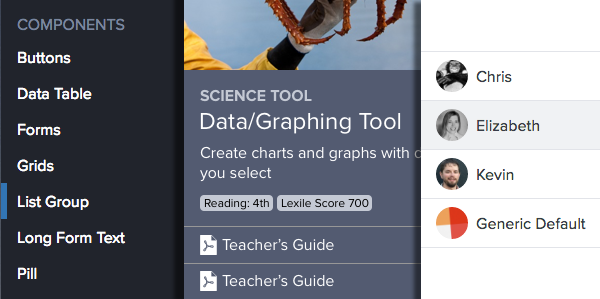 Figure: List Group Examples